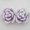 Resin Cabochons, No Hole Headwear & Costume Accessory, Flower, About 17mm in diameter, Sold by Bag