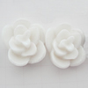 Resin Cabochons, No Hole Headwear & Costume Accessory, Flower, About 17mm in diameter, Sold by Bag