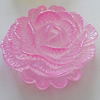 Resin Cabochons, No Hole Headwear & Costume Accessory, Flower, About 46mm in diameter, Sold by Bag