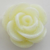 Resin Cabochons, No Hole Headwear & Costume Accessory, Flower, About 14mm in diameter, Sold by Bag