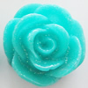 Resin Cabochons, No Hole Headwear & Costume Accessory, Flower, About 14mm in diameter, Sold by Bag