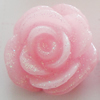 Resin Cabochons, No Hole Headwear & Costume Accessory, Flower, About 14mm in diameter, Sold by Bag