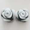 Resin Cabochons, No Hole Headwear & Costume Accessory, Flower, About 11mm in diameter, Sold by Bag