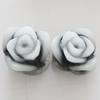 Resin Cabochons, No Hole Headwear & Costume Accessory, Flower, About 11mm in diameter, Sold by Bag
