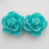 Resin Cabochons, No Hole Headwear & Costume Accessory, Flower, About 13mm in diameter, Sold by Bag