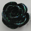 Resin Cabochons, No Hole Headwear & Costume Accessory, Flower, About 13mm in diameter, Sold by Bag