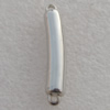 Jewelry findings, CCB plastic Connector Platina plated, 42x8mm Hole:2mm, Sold by Bag