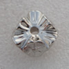 Jewelry findings, CCB plastic Beads Platina plated, 20mm, Thick:8mm Hole:3mm, Sold by Bag