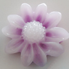 Resin Cabochons, No Hole Headwear & Costume Accessory, Flower, About 23mm in diameter, Sold by Bag