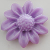 Resin Cabochons, No Hole Headwear & Costume Accessory, Flower, About 23mm in diameter, Sold by Bag