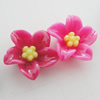 Resin Cabochons, No Hole Headwear & Costume Accessory, Flower, About 13mm in diameter, Sold by Bag