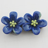 Resin Cabochons, No Hole Headwear & Costume Accessory, Flower, About 13mm in diameter, Sold by Bag