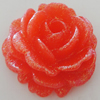 Resin Cabochons, No Hole Headwear & Costume Accessory, Flower, About 32mm in diameter, Sold by Bag