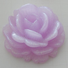 Resin Cabochons, No Hole Headwear & Costume Accessory, Flower, About 32mm in diameter, Sold by Bag