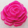 Resin Cabochons, No Hole Headwear & Costume Accessory, Flower, About 32mm in diameter, Sold by Bag