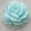 Resin Cabochons, No Hole Headwear & Costume Accessory, Flower, About 32mm in diameter, Sold by Bag