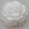 Resin Cabochons, No Hole Headwear & Costume Accessory, Flower, About 32mm in diameter, Sold by Bag