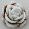 Resin Cabochons, No Hole Headwear & Costume Accessory, Flower, About 29mm in diameter, Sold by Bag