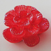 Resin Cabochons, No Hole Headwear & Costume Accessory, Flower, About 16mm in diameter, Sold by Bag