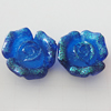 Resin Cabochons, No Hole Headwear & Costume Accessory, Flower, About 17mm in diameter, Sold by Bag