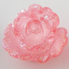 Resin Cabochons, No Hole Headwear & Costume Accessory, Flower, About 16mm in diameter, Sold by Bag
