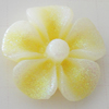 Resin Cabochons, No Hole Headwear & Costume Accessory, Flower, About 22mm in diameter, Sold by Bag