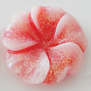 Resin Cabochons, No Hole Headwear & Costume Accessory, Flower, About 23mm in diameter, Sold by Bag