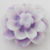 Resin Cabochons, No Hole Headwear & Costume Accessory, Flower, About 22mm in diameter, Sold by Bag