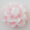 Resin Cabochons, No Hole Headwear & Costume Accessory, Flower, About 22mm in diameter, Sold by Bag