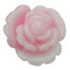 Resin Cabochons, No Hole Headwear & Costume Accessory, Flower, About 20mm in diameter, Sold by Bag