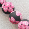 Pottery Clay Beads, Round 20mm Hole:About 1.5mm , Sold by PC