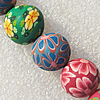 Pottery Clay Beads, Round 15mm Hole:About 1.5mm , Sold by PC