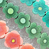 Pottery Clay Beads, Flower 10mm Hole:About 1.5mm , Sold by PC