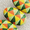 Pottery Clay Beads, Flat Oval 30x25mm Hole:About 1.5mm , Sold by PC