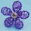  Handmade Ring, Iron Lead-free, Ring size:16-20mm, Flower 35mm, Sold By Bag
