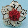  Handmade Ring, Iron Lead-free, Ring size:16-20mm, Flower 44mm, Sold By Bag