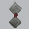 Iron Thread Component Handmade Lead-free, 57x26mm, Sold by Bag