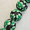 Pottery Clay Beads, Round 12mm Hole:About 1.5mm , Sold by PC