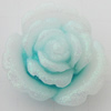 Resin Cabochons, No Hole Headwear & Costume Accessory, Flower, About 20mm in diameter, Sold by Bag