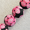 Pottery Clay Beads, Round 15mm Hole:About 1.5mm , Sold by PC