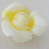 Resin Cabochons, No Hole Headwear & Costume Accessory, Flower, About 20mm in diameter, Sold by Bag