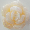 Resin Cabochons, No Hole Headwear & Costume Accessory, Flower, About 20mm in diameter, Sold by Bag