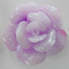 Resin Cabochons, No Hole Headwear & Costume Accessory, Flower, About 20mm in diameter, Sold by Bag