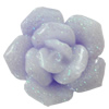 Resin Cabochons, No Hole Headwear & Costume Accessory, Flower, About 20mm in diameter, Sold by Bag