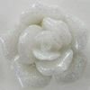 Resin Cabochons, No Hole Headwear & Costume Accessory, Flower, About 20mm in diameter, Sold by Bag