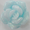 Resin Cabochons, No Hole Headwear & Costume Accessory, Flower, About 20mm in diameter, Sold by Bag