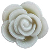 Resin Cabochons, No Hole Headwear & Costume Accessory, Flower, About 22mm in diameter, Sold by Bag