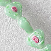 Lampwork Beads, Triangle 13x15mm Hole:About 1.5mm, Sold by PC