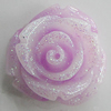 Resin Cabochons, No Hole Headwear & Costume Accessory, Flower, About 19mm in diameter, Sold by Bag