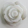 Resin Cabochons, No Hole Headwear & Costume Accessory, Flower, About 19mm in diameter, Sold by Bag